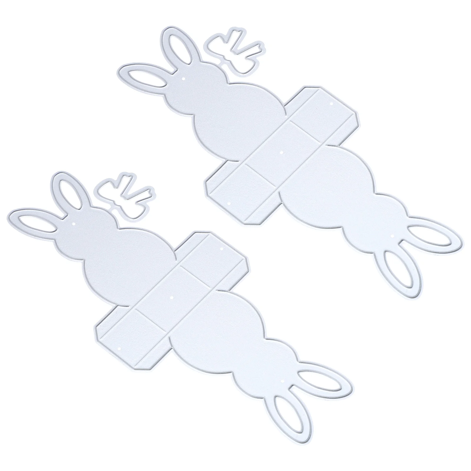

2pcs Cutting Die Frame Cut Stencil Border Cutting Die Craft Cutting Mold Easter Cutting Die Mold Easter Bunny Cutting Die