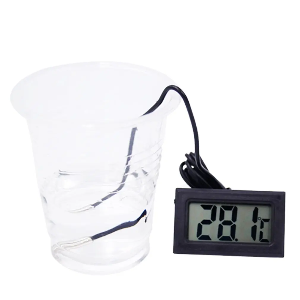 digital lcd display thermostat electronic thermometer aquarium refrigerator water temperature gauge with waterproof probe sale free global shipping