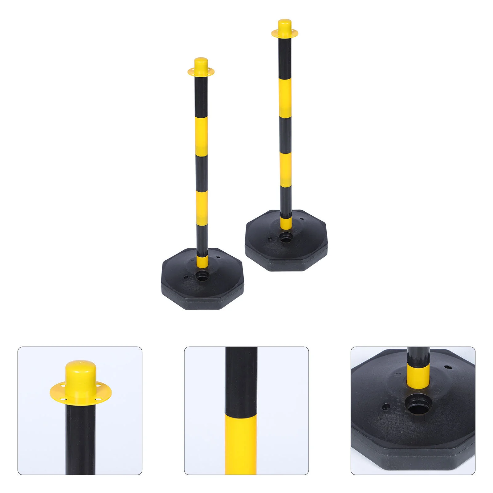

2pcs Warning Column Safety Cones Traffic Cones Delineator Post Cone Parking Barriers