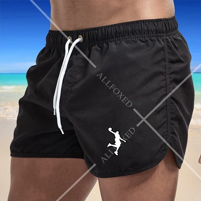 

Summer Men's Swimwear Shorts Brand Beachwear Sexy Swim Trunks Men Swimsuit Low Waist Breathable Beach Wear