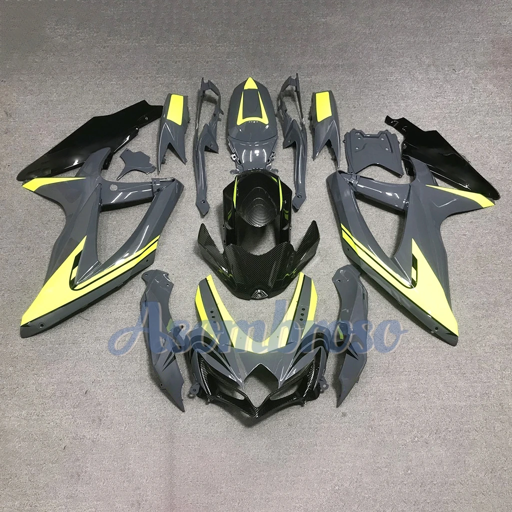 

Для Suzuki GSXR 600 2008 2009 2010 GSXR 750 K8 наклейка с синей акулой, инъекционный кузов, обтекатель мотоцикла, пластиковый комплект кузова