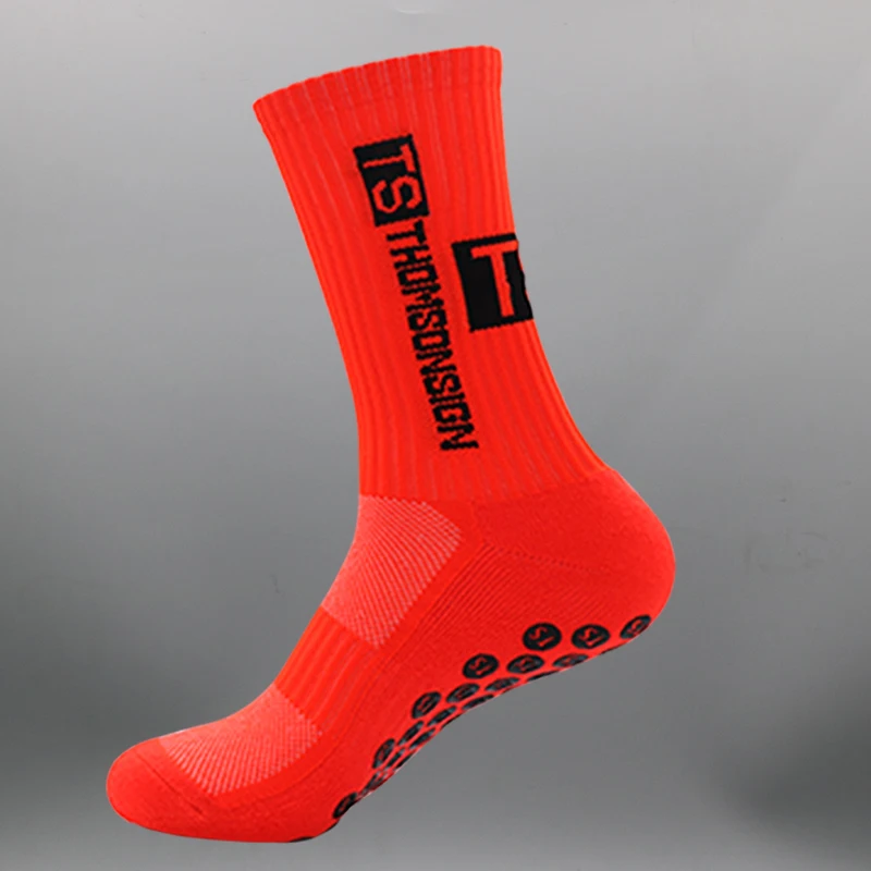 THOMSONSIGN Anti-slip Football Socks Men Women Non-slip Soccer Basketball Tennis Sport Socks Grip Cycling Riding Socks