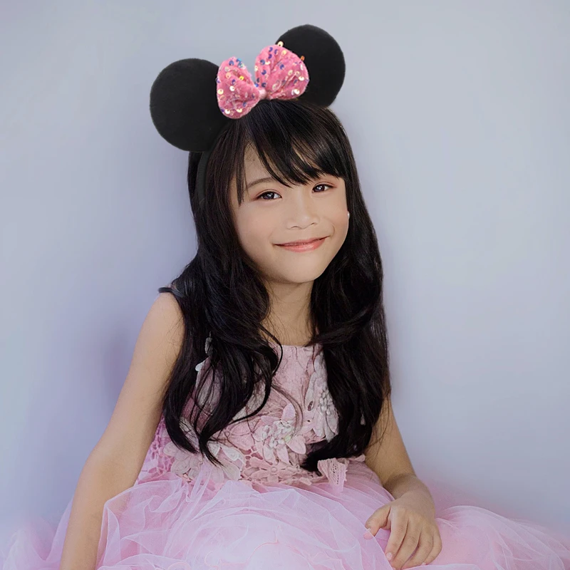 Рисунок 2 - 2023 Милая ободок с бантом и блестками в виде мыши