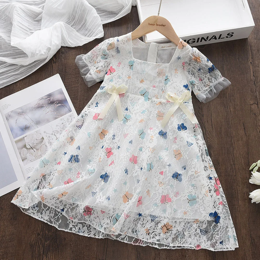 

Melario Kids Costume Dresses for Girls Lace Short Sleeve Children Wedding Tutu Dress Ball Grown Party Princess Vestido Frocks