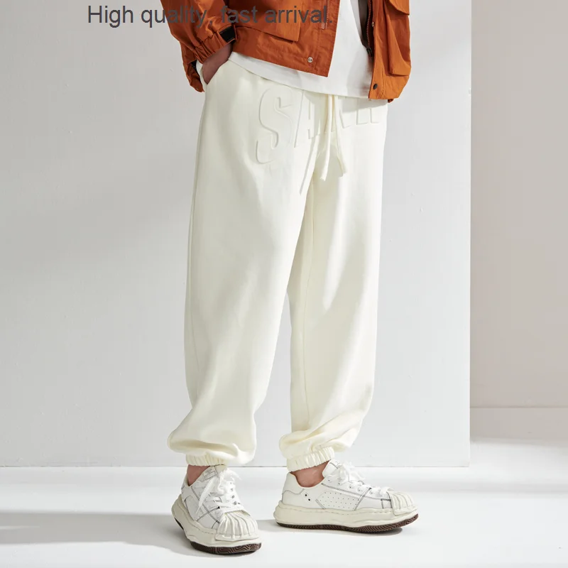 Sweatpants Men's Draping Fall Casual Pants Loose High Street Fashionable Large Size National Fashion Ankle-Tied Sports Pants