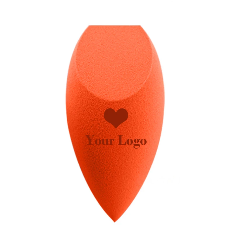 50pcs Custom Logo Safe Material Portable Travel Latex Free Makeup Sponge Water Drop-shaped Makeup Sponge Blender Wholesale OEM