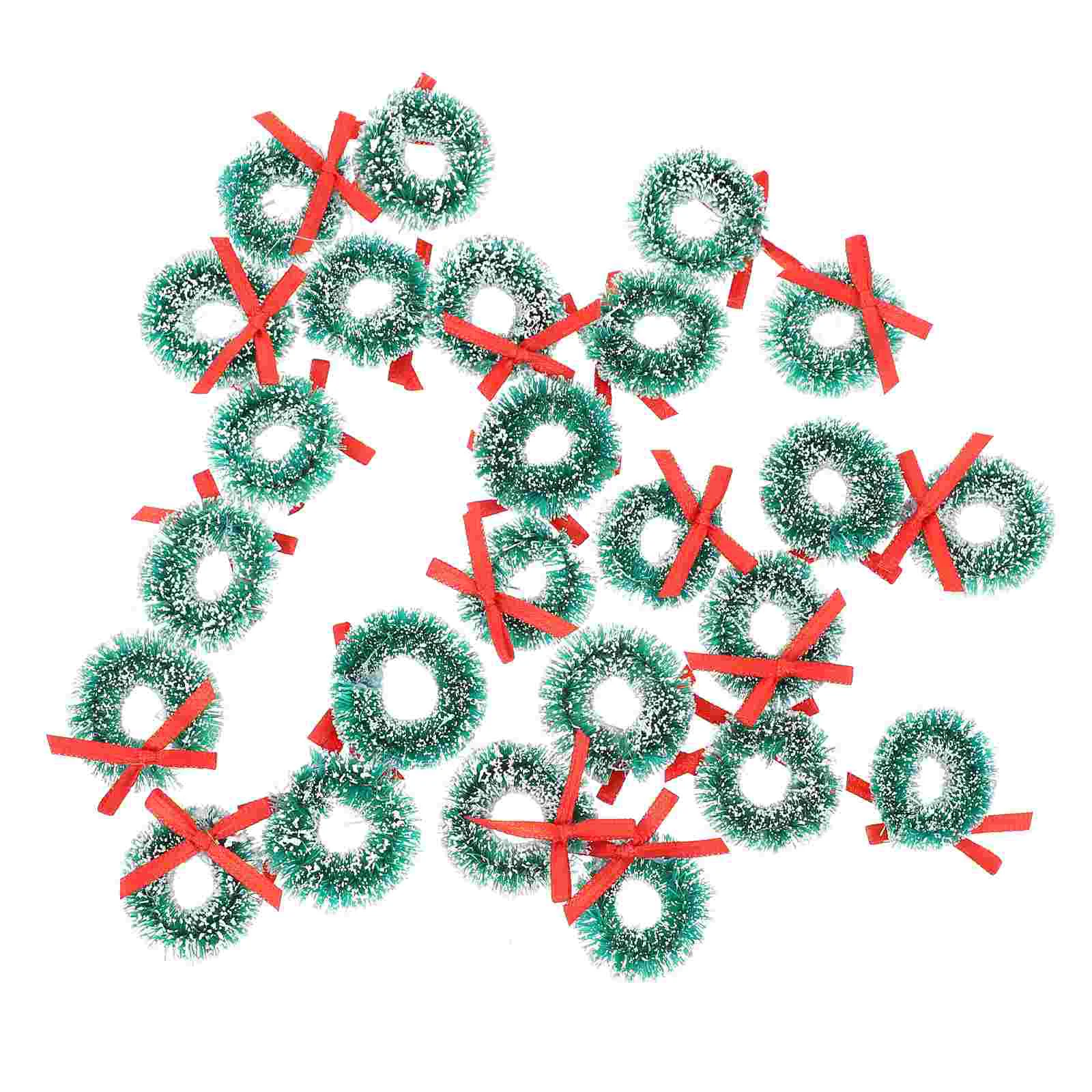 24 шт. Рождественский венок Праздничное украшение Мини-домик Домашний