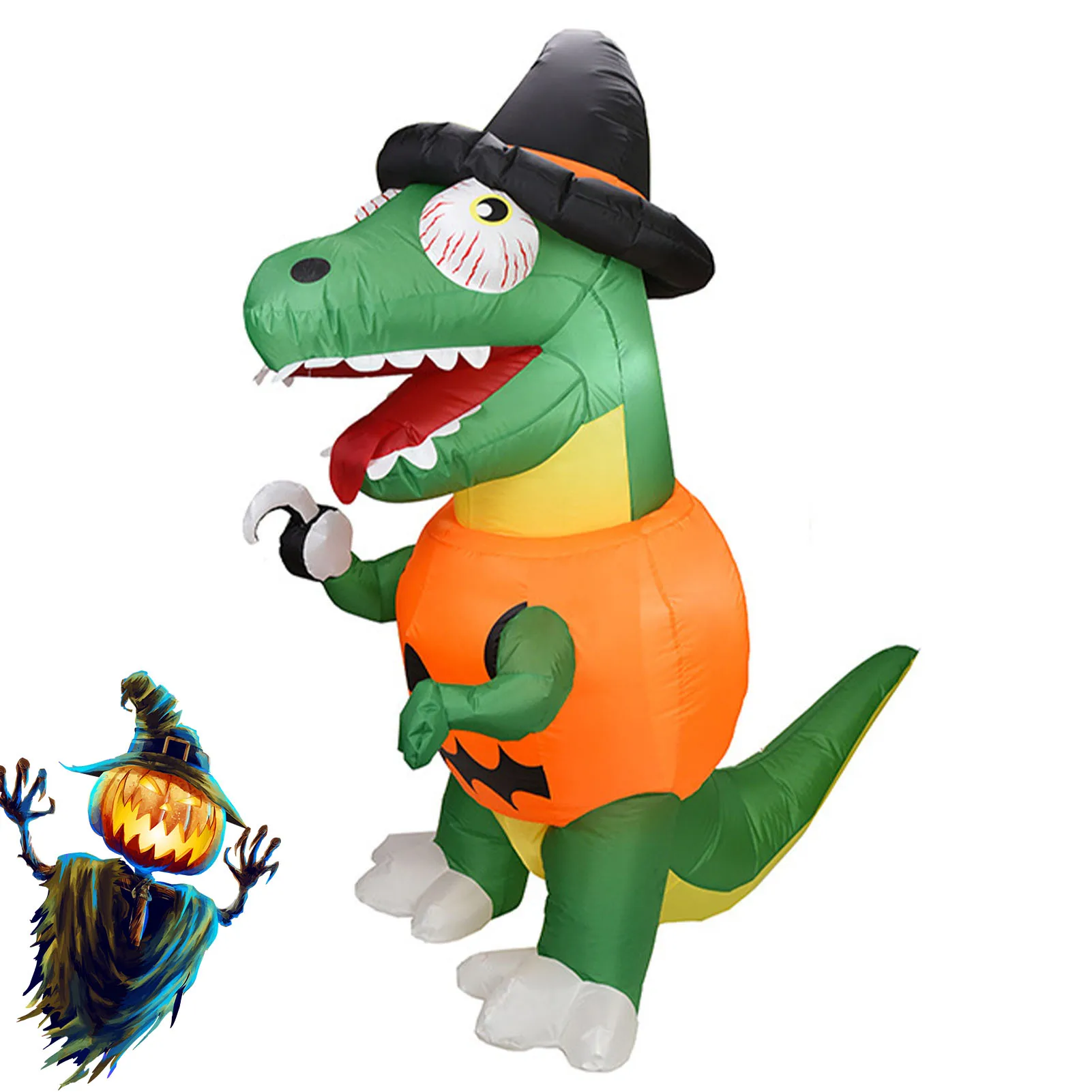 

Halloween Inflatable Decorations Outdoor Blow Up Yard Decoration Yard Decorations With Built-in LEDs And Powerful Blower For