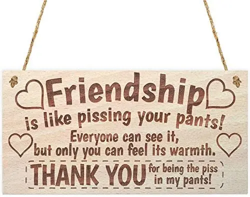 Надпись Лучший Друг Meijiafei надпись Дружба похожа на письма из дерева |