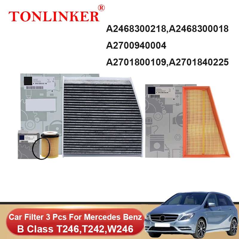 Масляный фильтр TONLINKER для салона Mercedes Benz B Class W246 T246 T242  2011 2012 2013 2014 2015 2016 2017 2018  B160 B180 B200 B220 CDI B250 B160d B180d B200d B220d