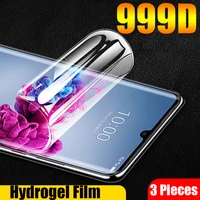 3pcs hydrogel film for motorola moto g10 g20 g30 g9 g8 g7 g5s power plus pro tpu screen protector one action vision not glass