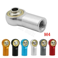 free shipping 16pcslot aluminum alloy m4 trolley head link ball joint rod end for rc crawler length 20mm scx10 d90 d110 trx 4