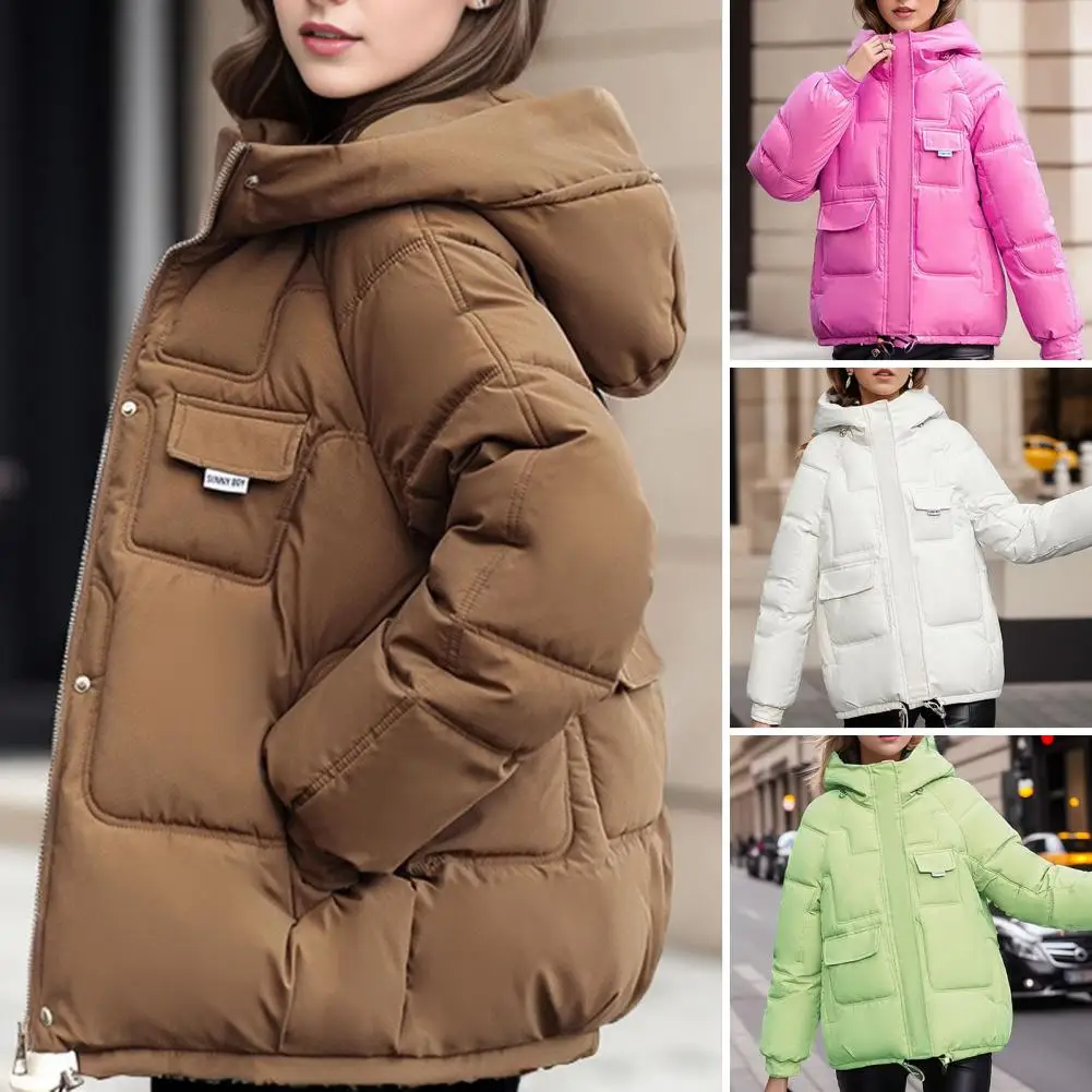 

Парка с капюшоном, куртка, одежда, зимняя одежда для женщин, новинка 2023, пальто, стеганая куртка, Теплые Топы, свободное повседневное пальто, модная одежда
