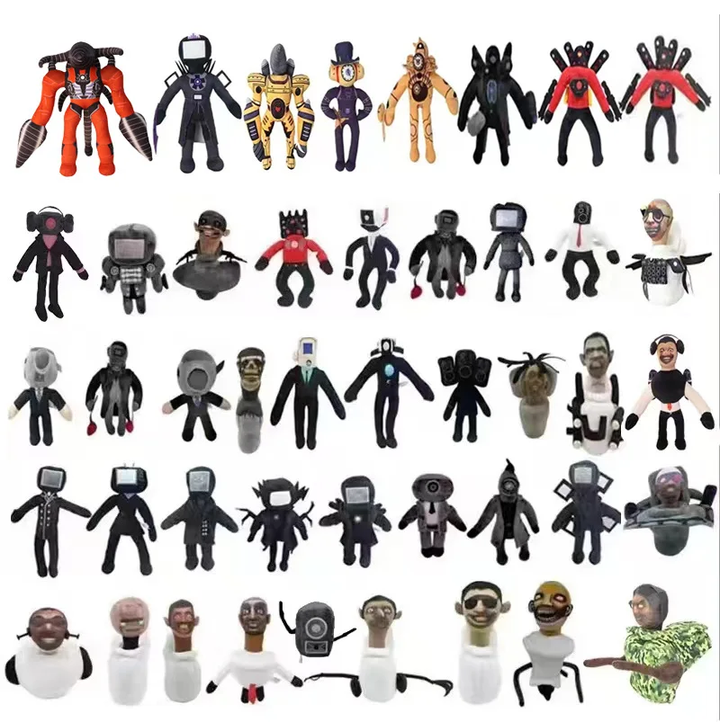 Плюшевая игрушка для туалета Skibidi Новая мягкая кукла да динамик Dop Мужская