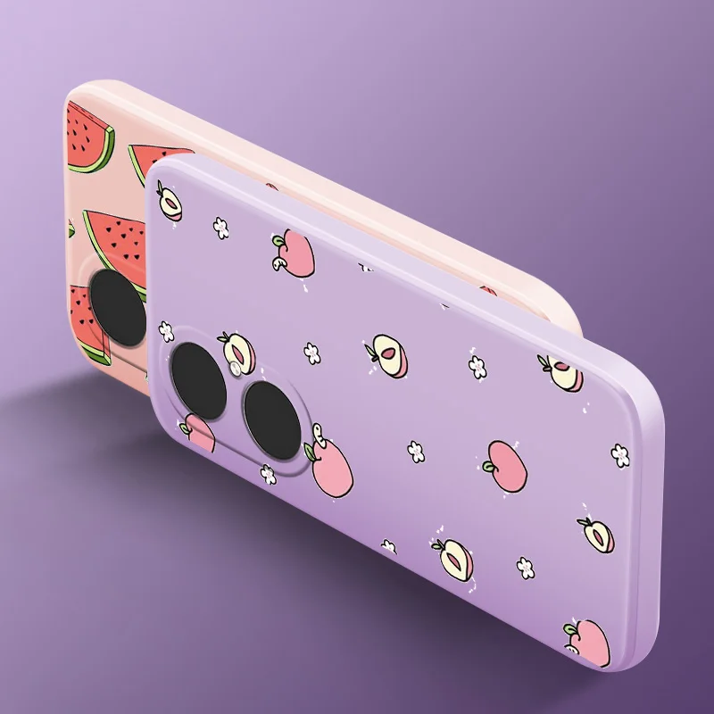 

Cartoon Cute For HUAWEI P50 Case Straight Side Silicone Liquid Soft Shell For HUAWEI P50 Case