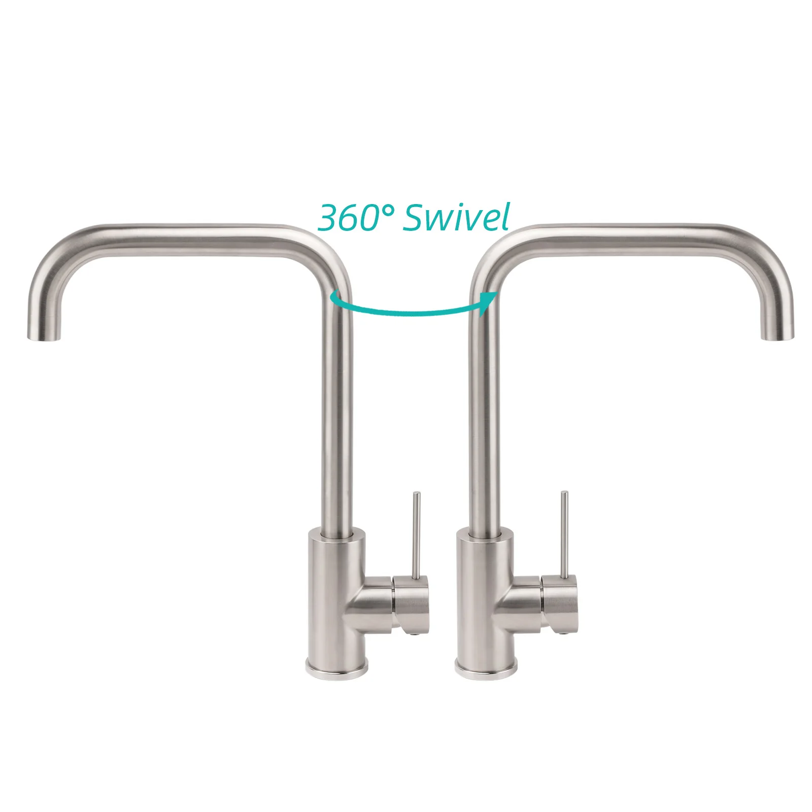 KYLINS кухонные смесители из матовой нержавеющей стали кран для горячей и холодной