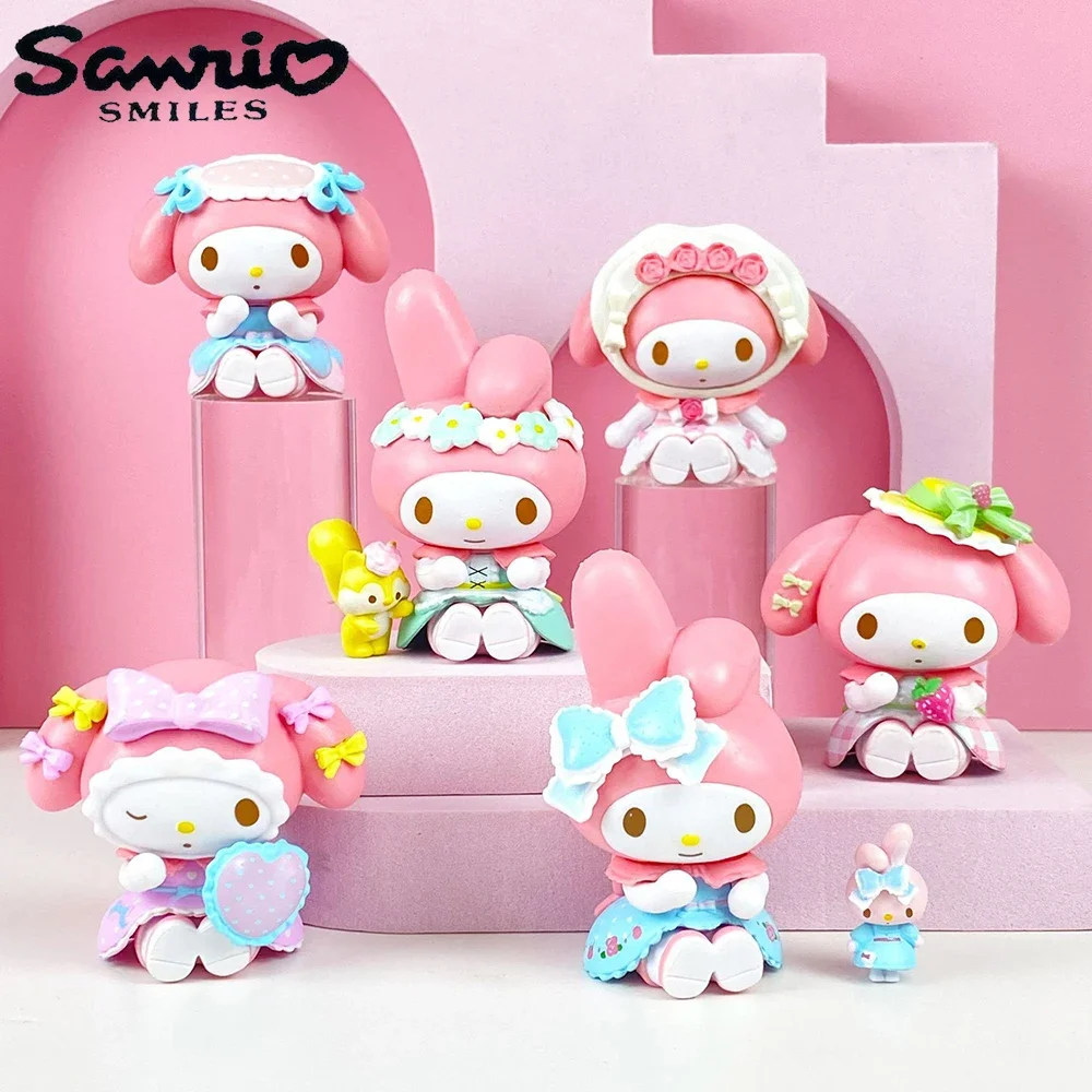 Kawaii My Melody 7 см фигурка Sanrio аниме кукла горничная наряд украшение для торта и