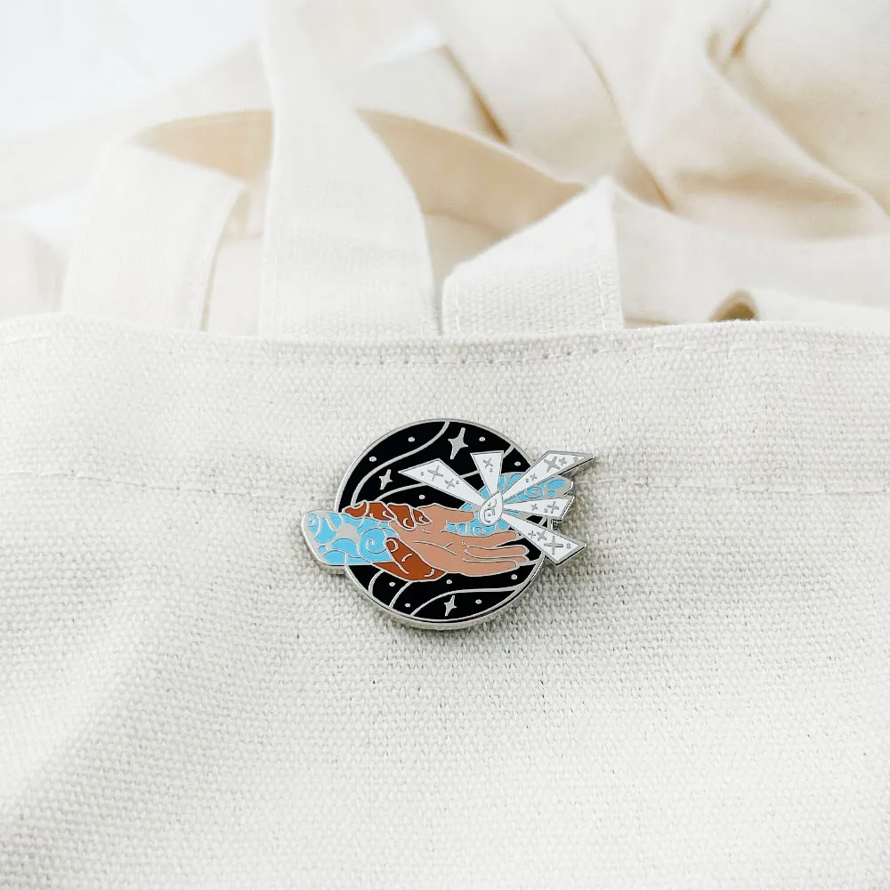 Фото Arcane League Jayvik Infinity Enamel Pin Game Peripheral Viktor Jayce Badge Fans Gift Collect Souvenirs №3