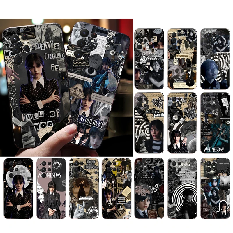 

Phone Case for Samsung Galaxy S23 S22 S21 S20 Ultra S20 S22 S21 S10 S9 Plus S10E S20FE Wednesday