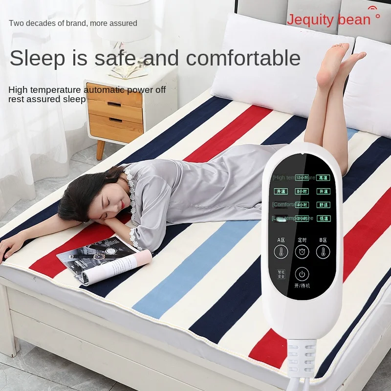 

Electric Blanket Thicker Heater Double Control Thermostat Electric Blanket Thickened Single Dormitory Household Blankets for Bed