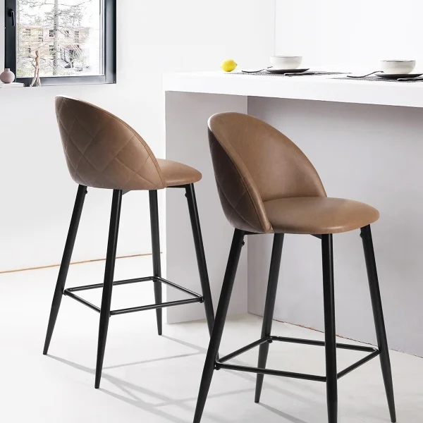 

37.8"H 2-Piece Bar Stools/Pub Kitchen Chairs (Set of 2)