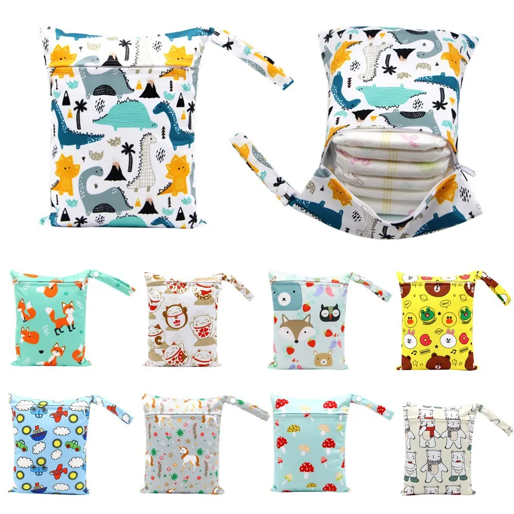 

New Waterproof and Reusable Baby Diaper Bag Baby Handbag Large Capacity Mommy Diaper Storage Bag Carrying Bag for Going Out