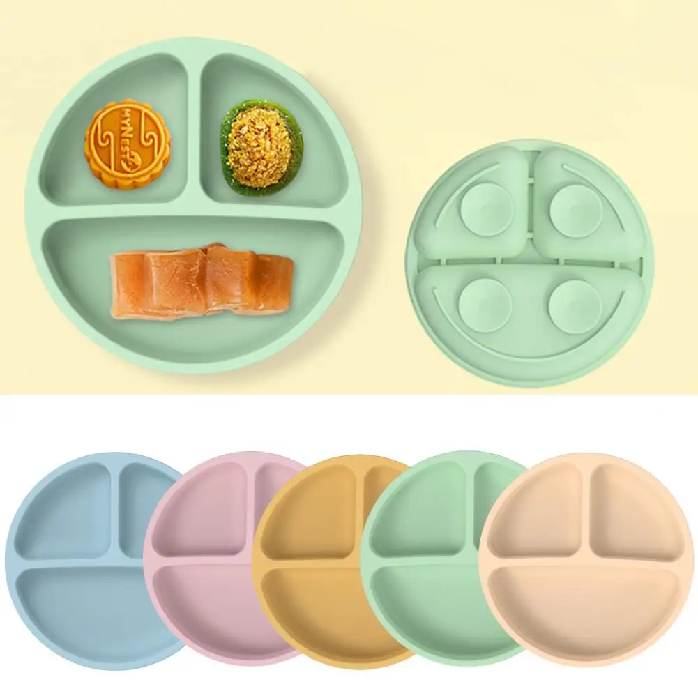 

Детская обеденная тарелка, удобная трехсекционная легкая присоска, детские столовые приборы, чаша, товары для кормления малышей