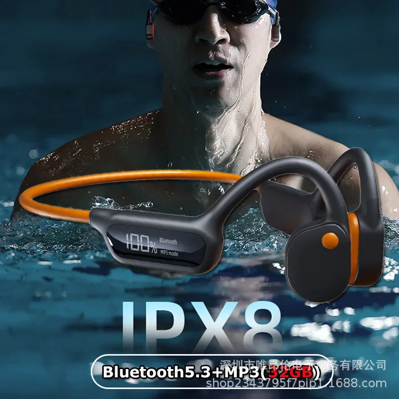 X7 True Bone Conduction Подвесные беспроводные наушники с памятью 32G водонепроницаемые для