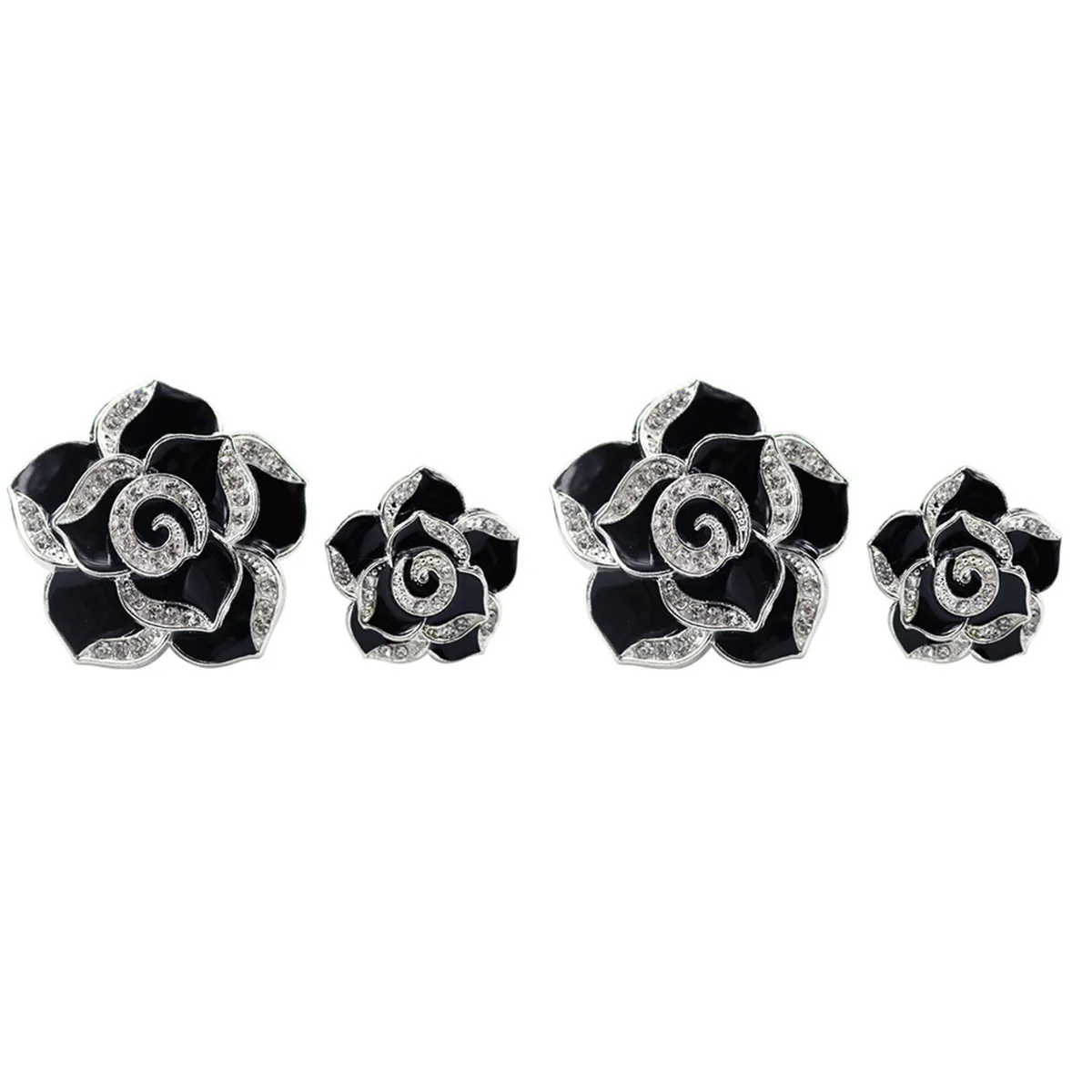 

2 Pieces Vent Air Fresheners For Vehicless Decorations Crystal Flower Air Vent Clip Fresheners Camellia