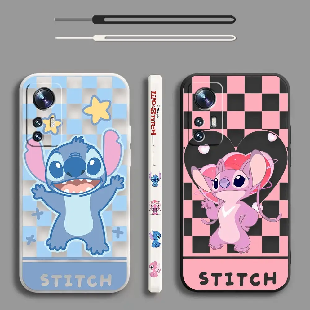 

Love Lilo & Stitch Cartoon Couple Case For Xiaomi 13 12T 12 11 11T 10 10T 10S 9SE 9 CC9 8SE 8 A3 Lite Pro Ultra Tpro Cover Funda