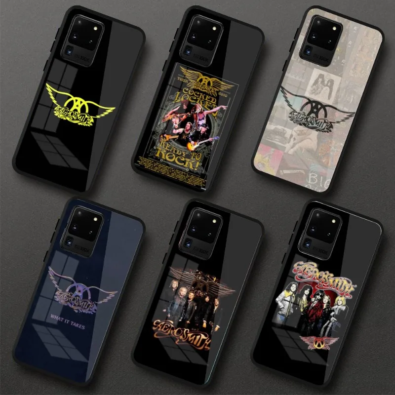 

Aerosmith рок чехол для телефона для Samung S23 S22 S21 Pro Ultra A13 A33 A53 NOTE 20 PC стеклянный чехол для телефона