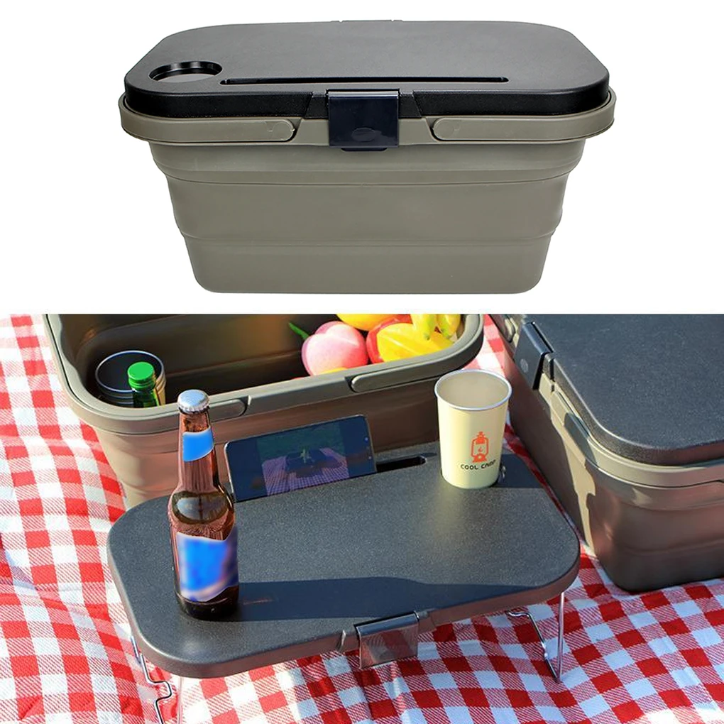 

Coolcamp Camping Foldable Basket with Handles Outdoor Hiking Collapsible Sink Portable Wash Basin Vegetables Dish