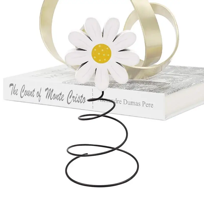 

Wooden Daisy Decor Farmhouse Flower Decorations Table Ornament Spring Farmhouse Daisy Ornaments Wood Daisy Figurine Home Wedding