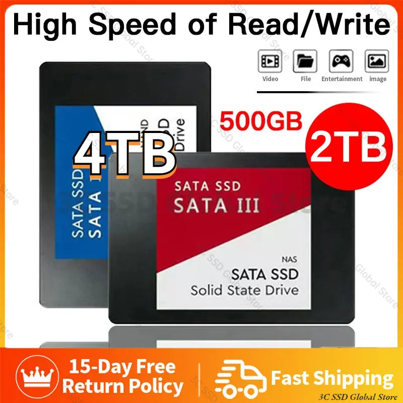 

2023 New Sata3 Ssd 4TB 1TB 2TB Hdd 2.5 High-speed Hard Disk Disc 2.5 " Internal Solid State Drive hd 1tb pra pc