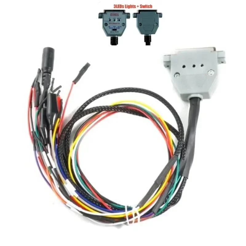 Фото Кабель для отладочной платформы с 3 LED-индикаторами, DB25, для чтения и записи ЭБУ через PRO J2534 VCI, с поддержкой BATT VCC KLINE CAN-L CAN-H №5
