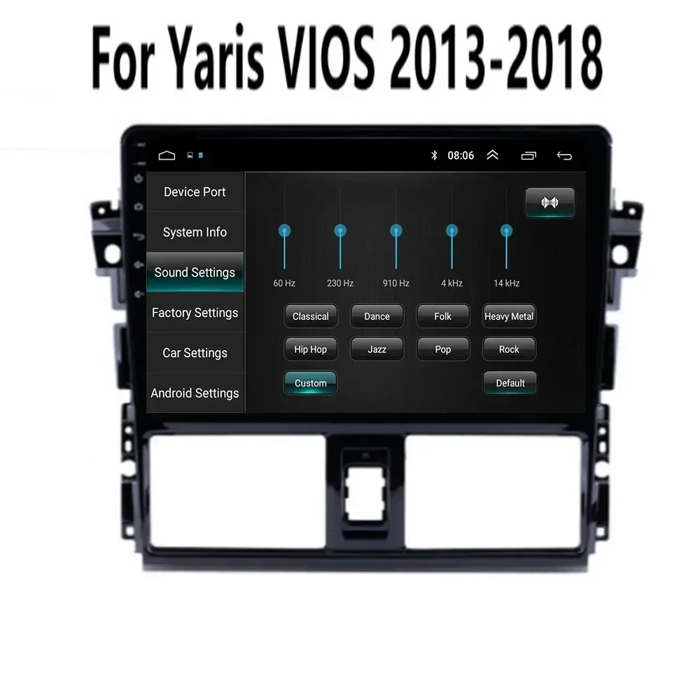 2 Din Android 13 Автомобильный стерео радио DVD GPS Мультимедийный видеоплеер 5G Wi-Fi камера