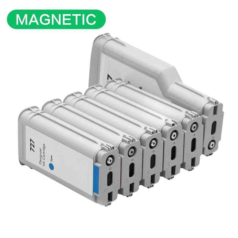 Новый картридж для чернил HP727 6 цветов 300 мл 130 мл для плоттера большого формата Designjet T920 T930 T1500 T2500 T1530 T2530.