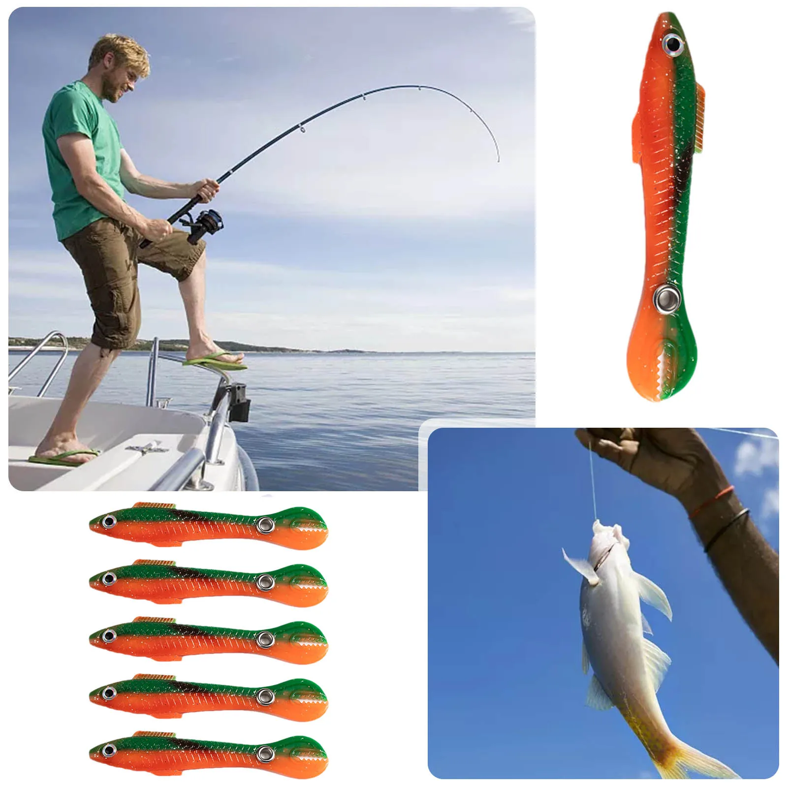 

Realistic Fishing Lures Soft Bionic Bait Swimming Simulation Loach Fishing Lures Kit For Freshwater Saltwater Bass Fishing