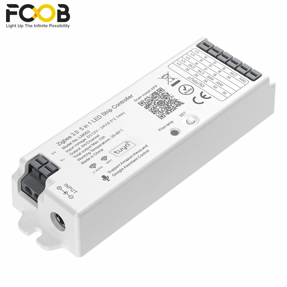 Умный контроллер Zigbee 3 0 для светодиодной ленты 5 в 1