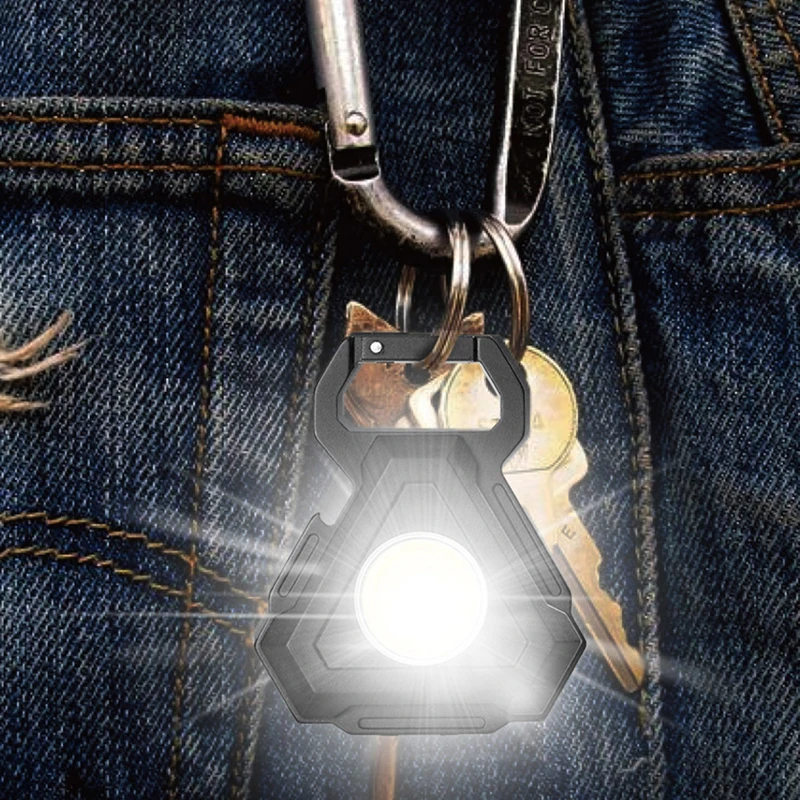 

Mini Camping Light LED Flashlight Lantern USB Charging COB Keychain Work Light Floodlight With Magnet Waterproof New