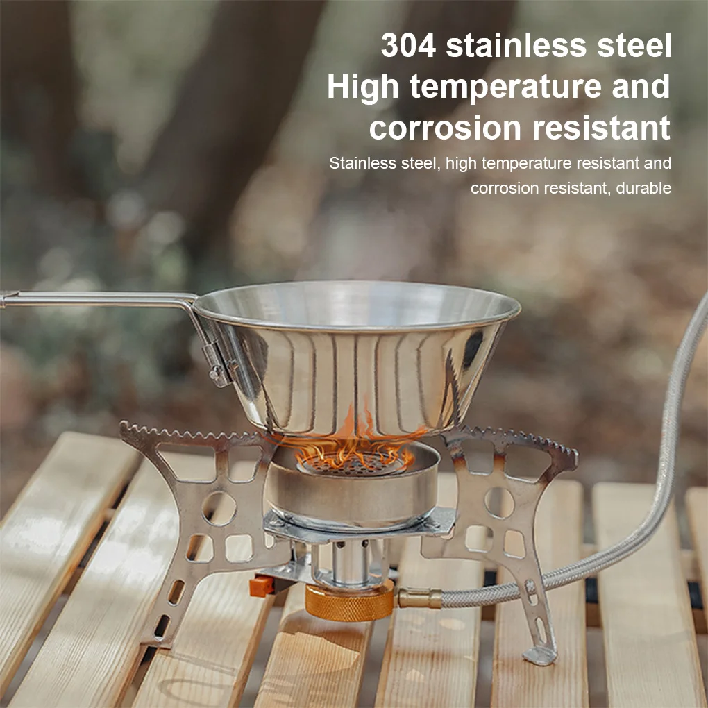 

Миска для кемпинга со складной ручкой, столовая посуда для пикника «сделай сам», портативная дорожная моющаяся пищевая емкость для альпини...