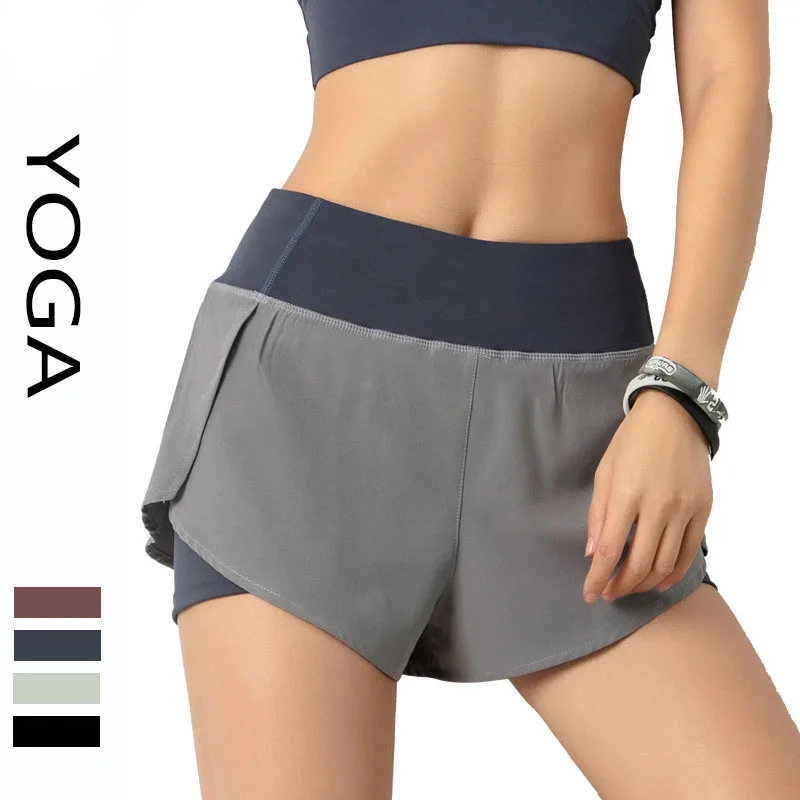 

Yoga Fitness Casual Exercise Breathable Exercise Shorts Summer Shorts Anti-glare Running Quick-drying
