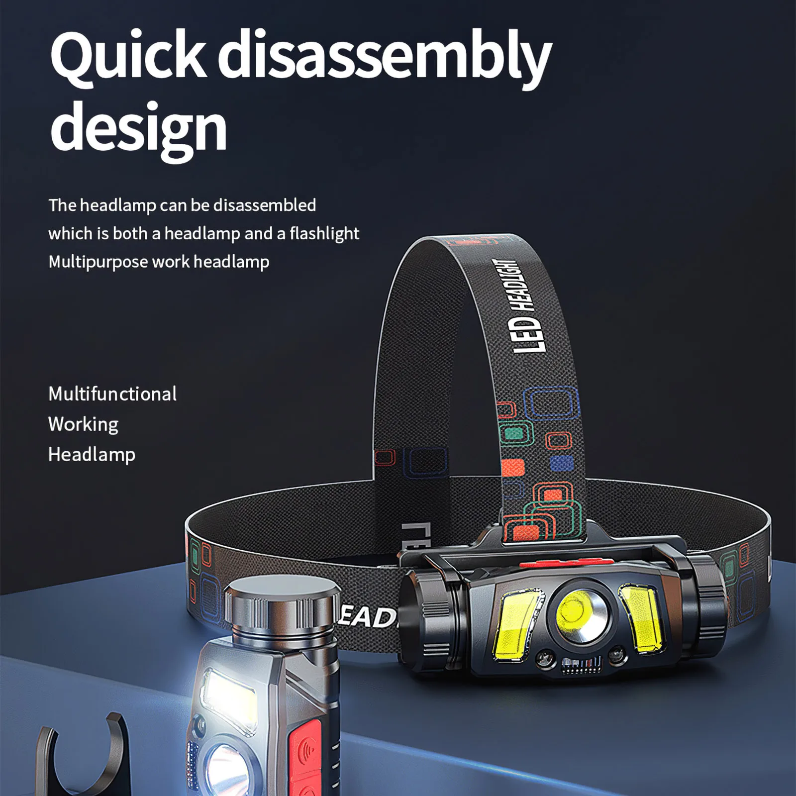 

Konesky TX20 3W LED Head Light 1200mAh USB Charging Aluminum Light IPX4 LED Head Light with T6 White Light for Outdoor Fishing