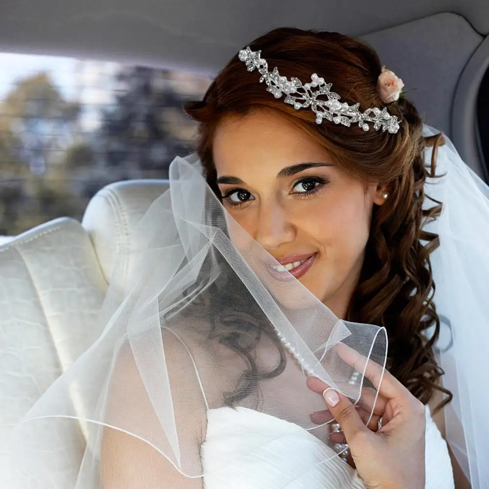 Королевская принцесса свадебные диадемы короны пресноводный жемчуг повязки для