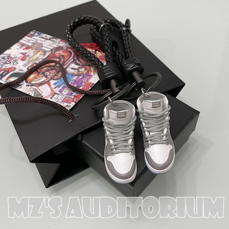 Creative Keychain Gift Box Package Sneakers Model Keychain Gift Set Mobile Phone Backpack Cute Pendant Couple 2022 Birthday Gift