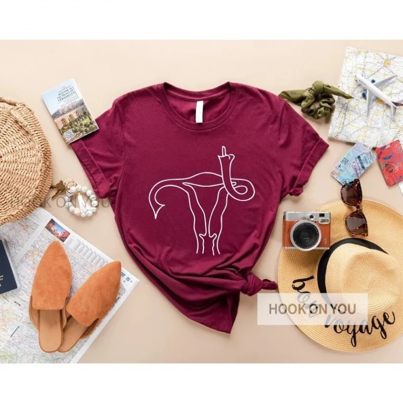 

2022 New Women's Roe VS Wade Graphic Print Short Sleeve Crewneck T-Shirt