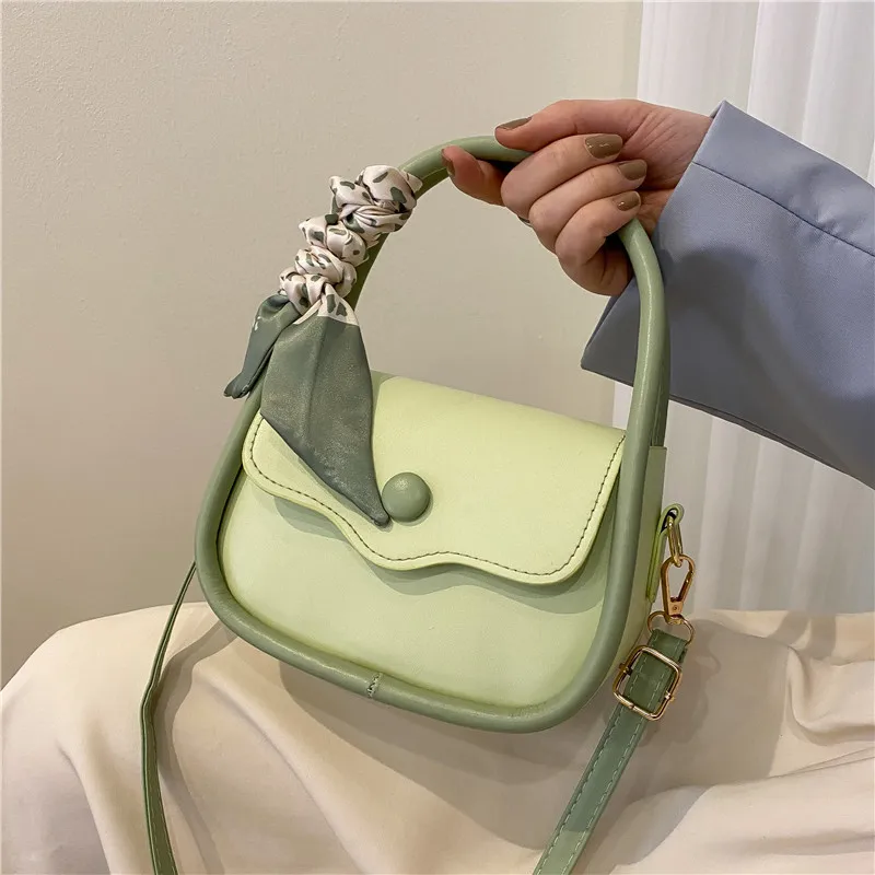 

Fresh Women's Bag 2023 New Small Design Shoulder Bag Silk Towel Handbag Crossbody bag Female bags