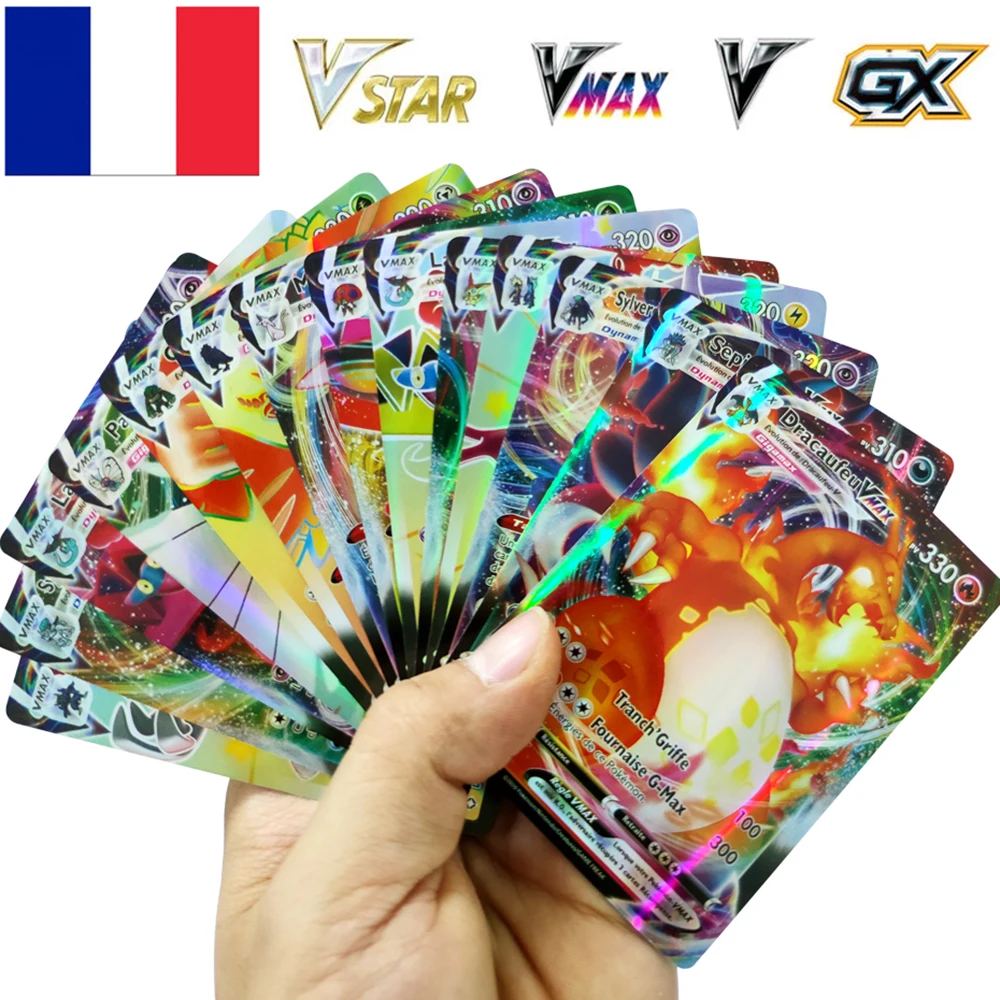 

Pokemon Rainbow Collection Cards In French Vstar GX Vmax EX MEGA V ESCOUADE Shining Card Game Children's Christmas Gift