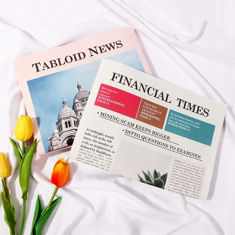 2 шт. Винтажный стиль английская газета Ретро фон украшение для косметики еда