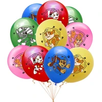 paw patrol toys balloons cartoon anime figures kids birthday party decoration latex balloons patrulla canina toys for boys gifts
